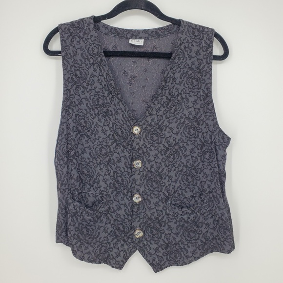 CP Shades Tops - CP Shades Floral Button Front Blouse Sz S